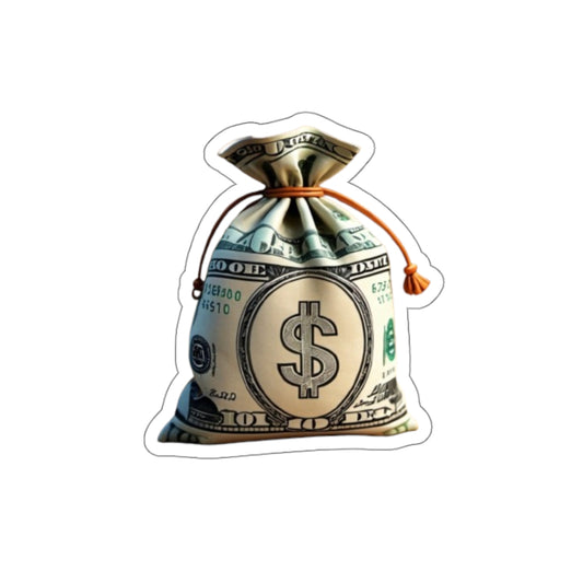 Money Bag Kiss-Cut Sticker
